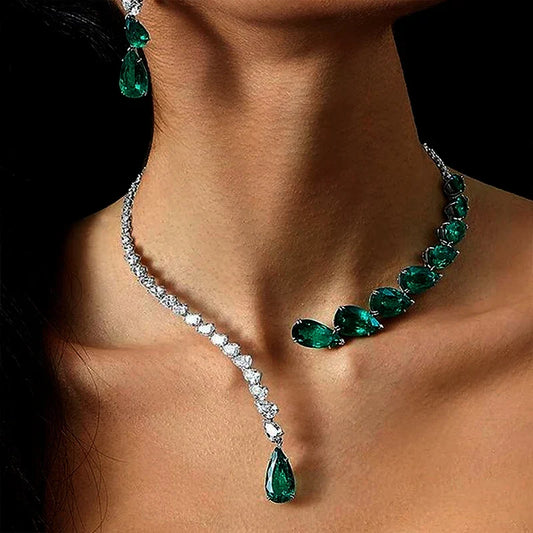 Emerald Drop Necklace