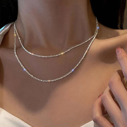 Crystal Layered Necklace
