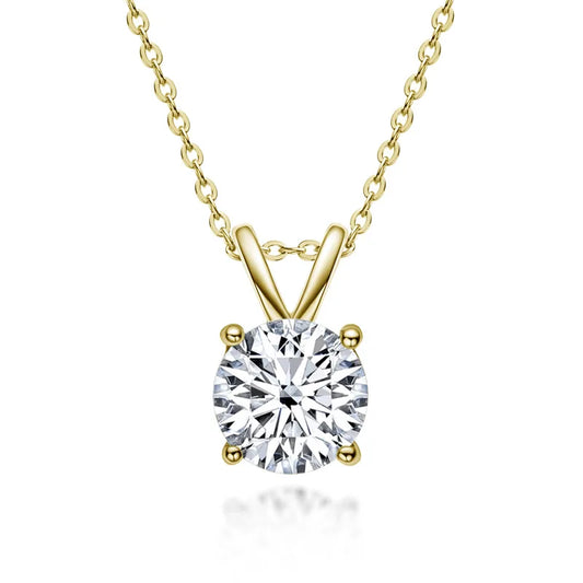 Silver Moissanite Necklace