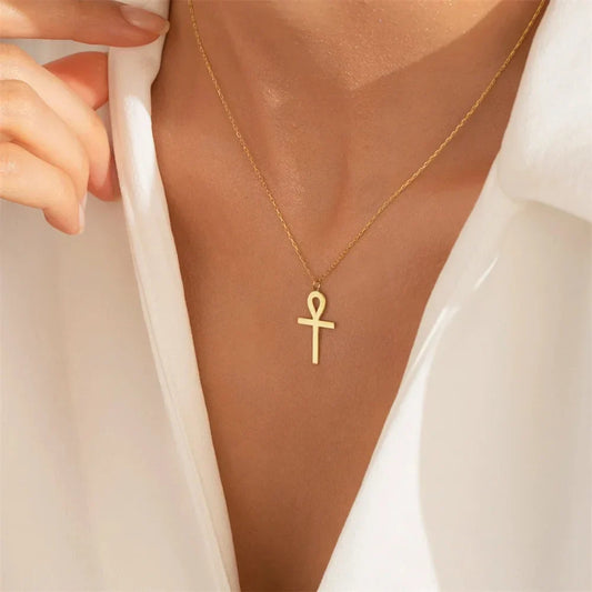Golden Ankh Necklace