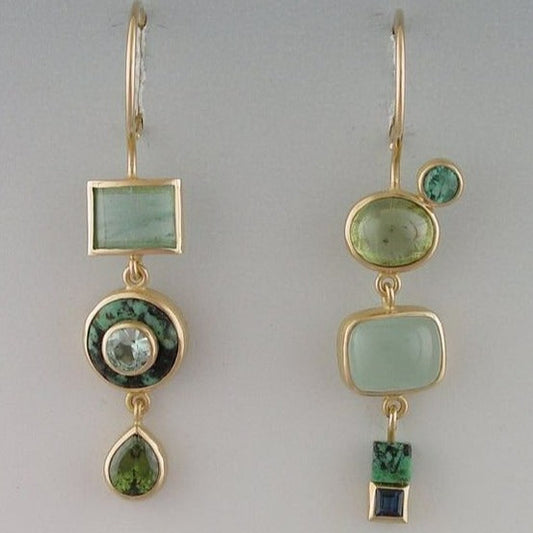 Antique Green Earrings