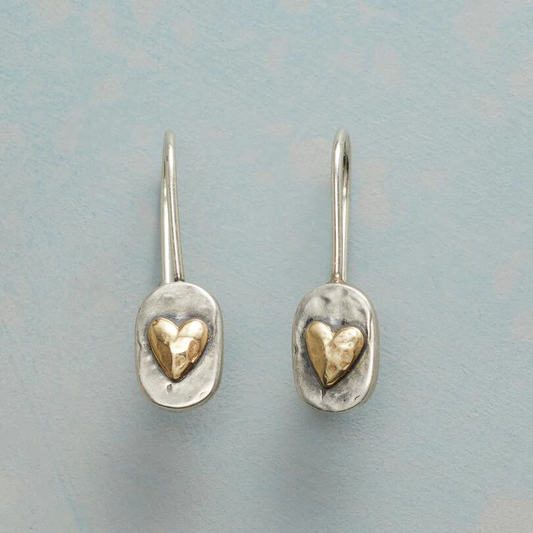 Golden Heart Earrings